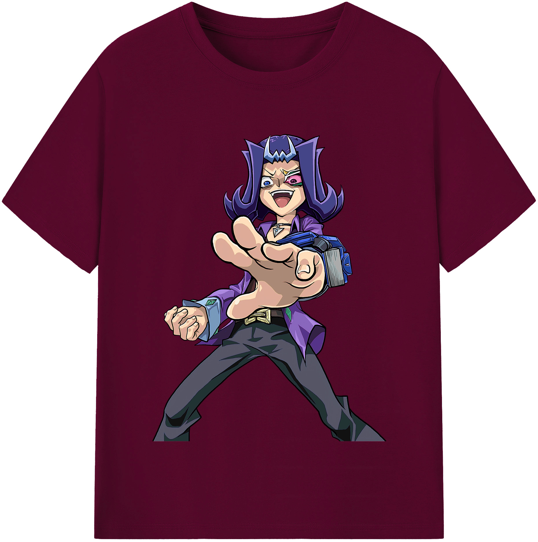 （画像用） 遊☆戯☆王 Yu-Gi-Oh! レディースカジュアルプリントTシャツ（綿100％）